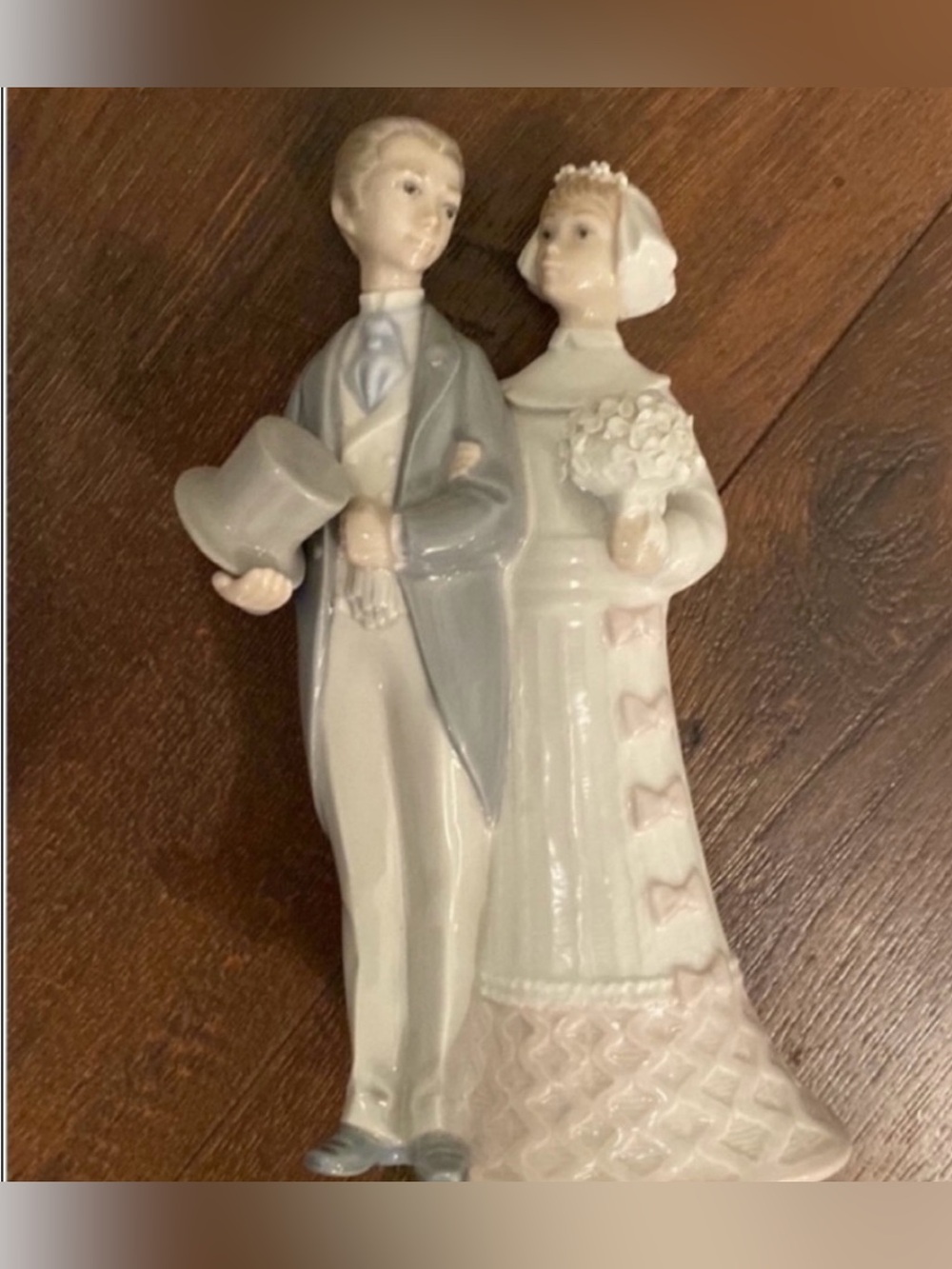 Lladro Porcelain Wedding Day Couple Bride & Groom Marriage Retired Figurine 4808